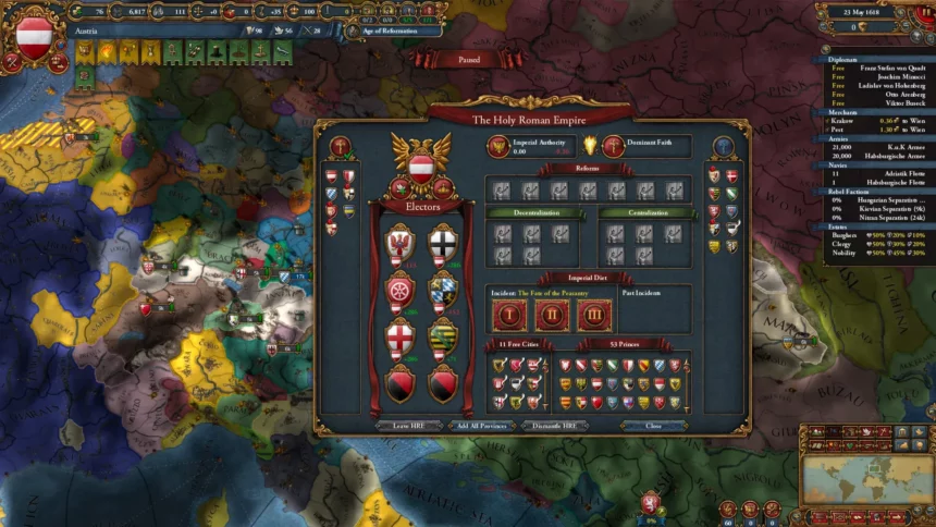 Paradox insinúa Europa Universalis V con el Proyecto Caesar